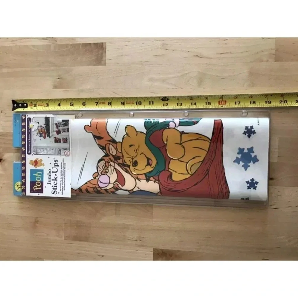 Jumbo Pooh Winter Pre-Cut Reusable Wall Stick Ups